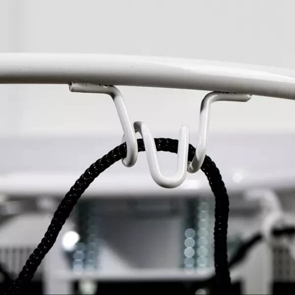 Red and White Outdoor Basketball Hoop Set - Picture 6 of 6